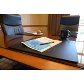 Black Leather Conference Table Pad, 17 x 14